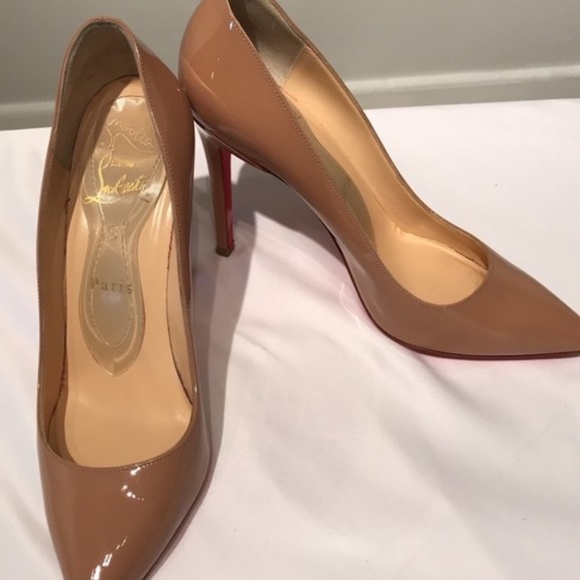 Christian Louboutin Shoes - Christian Louboutin Pigalle 100 Patent-Nude